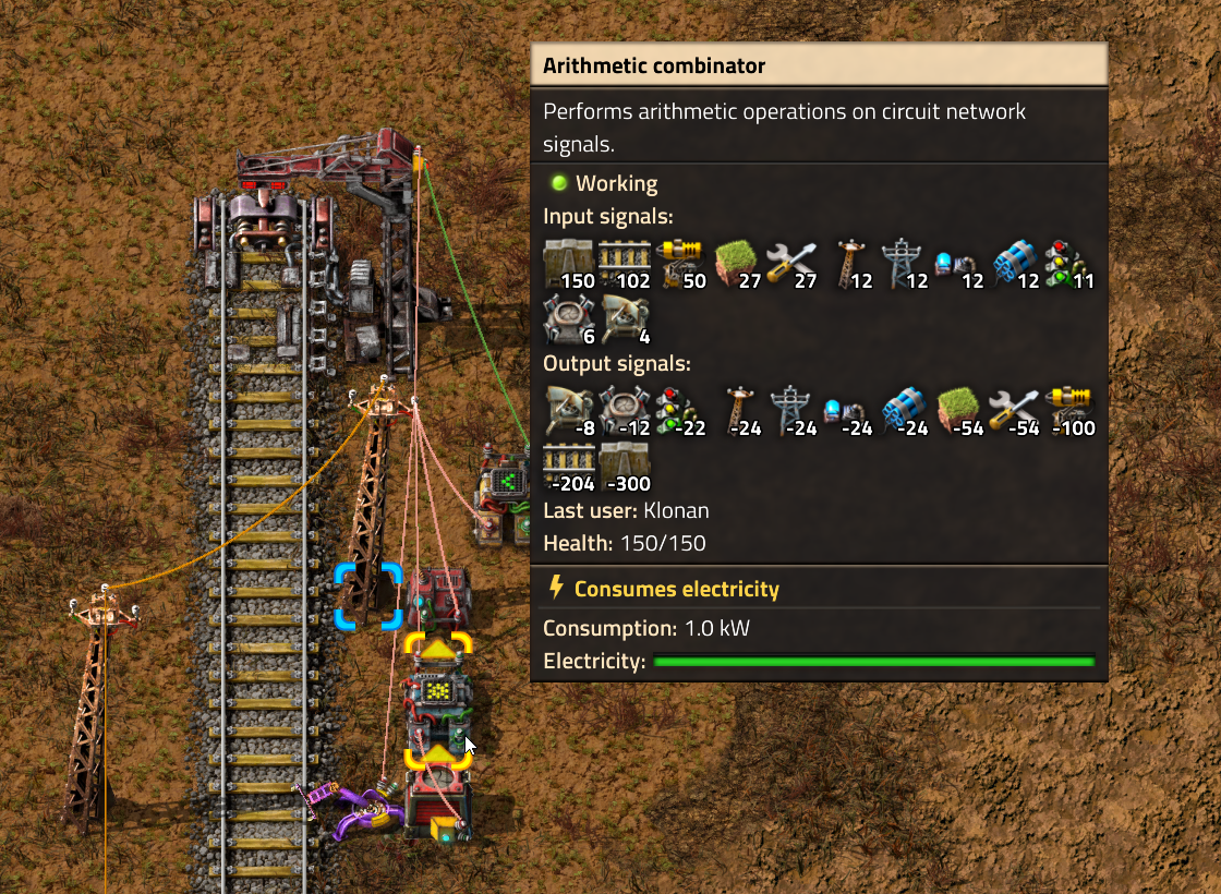 列車で防衛拠点へ資材を補給するFactorioの設備例