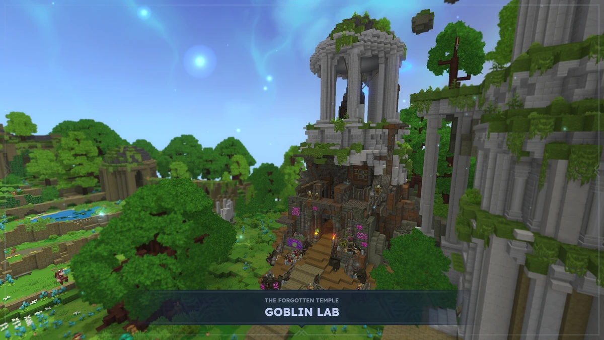 Forgotten Templeの遺跡に設けられたGoblin Labの入口