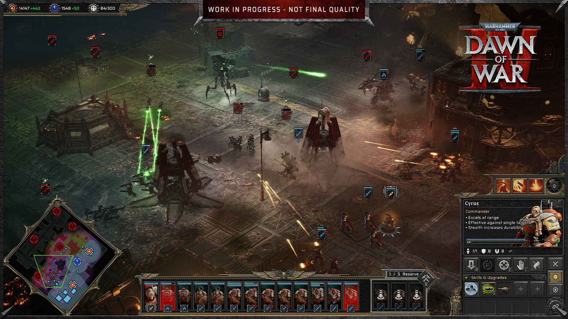 部隊の配置と戦場を見下ろすDawn of War IVの公開ゲーム画面