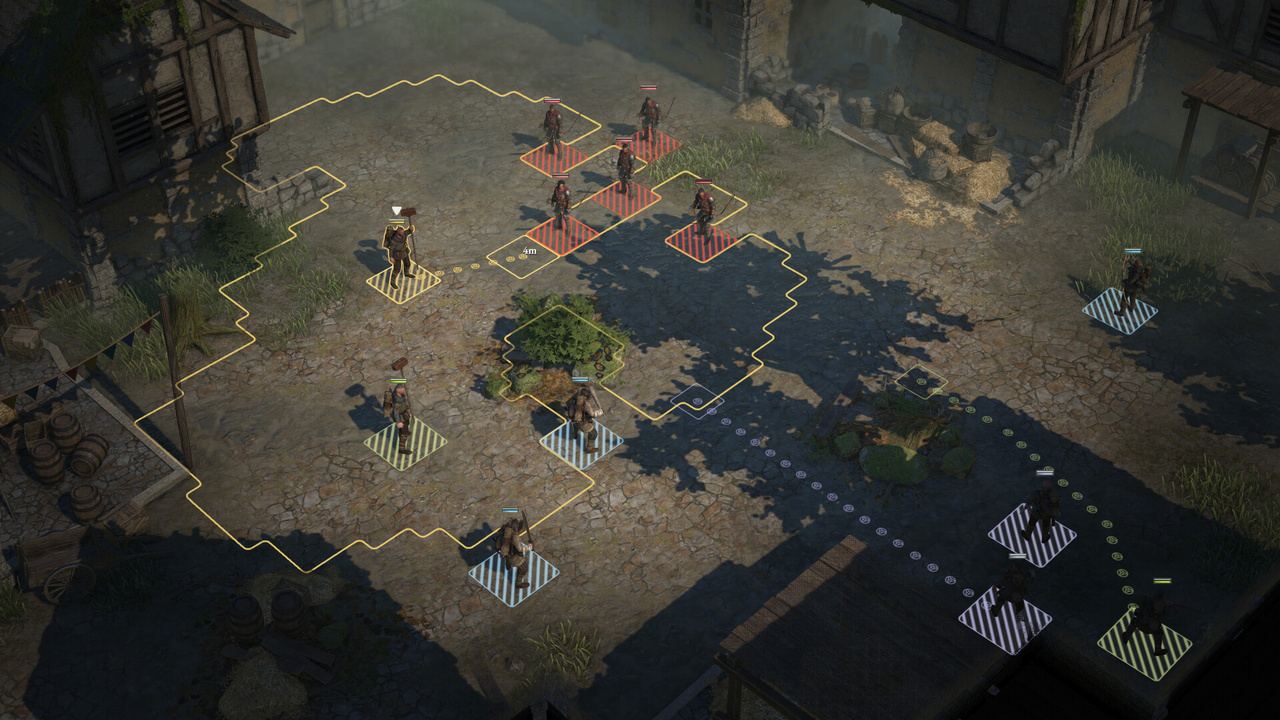 Wartalesで傭兵たちが市街地の戦闘に参加する公式プレイ画像